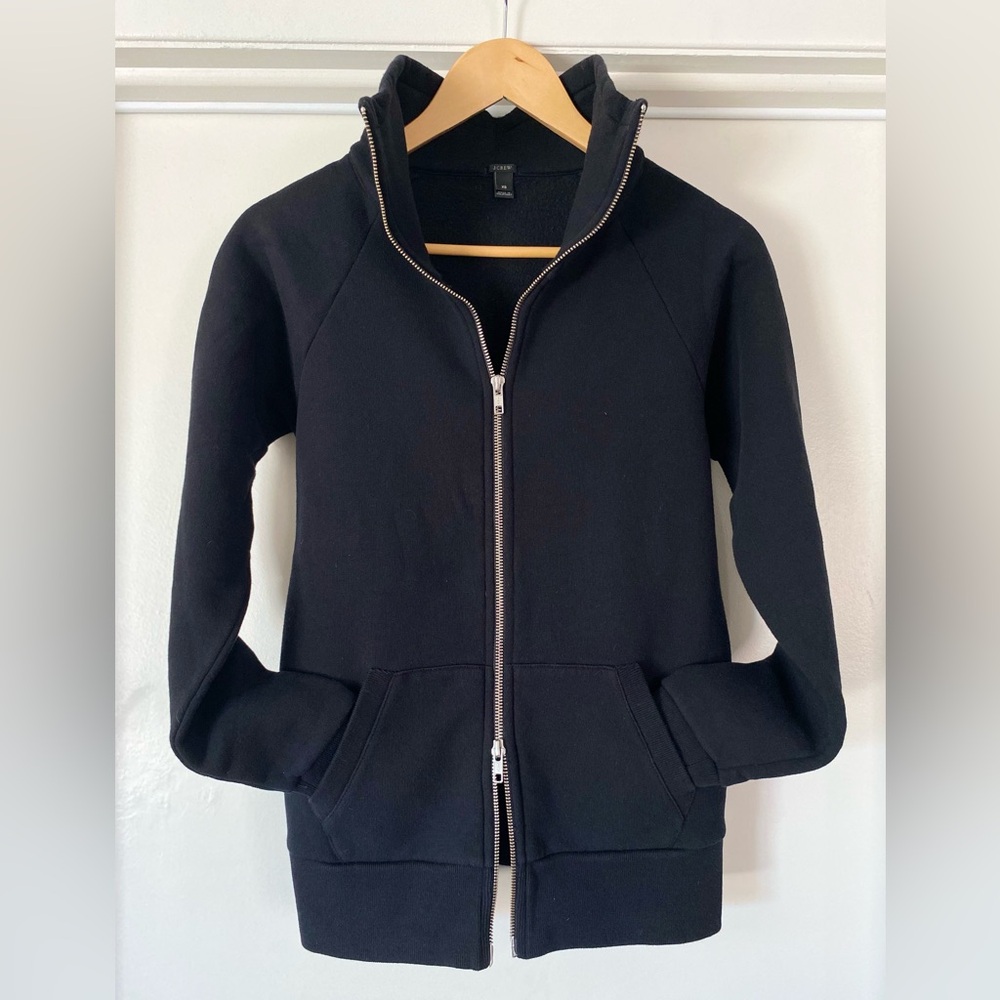 J. Crew The Great Funnelneck 2-way Zip Sweatshirt XS